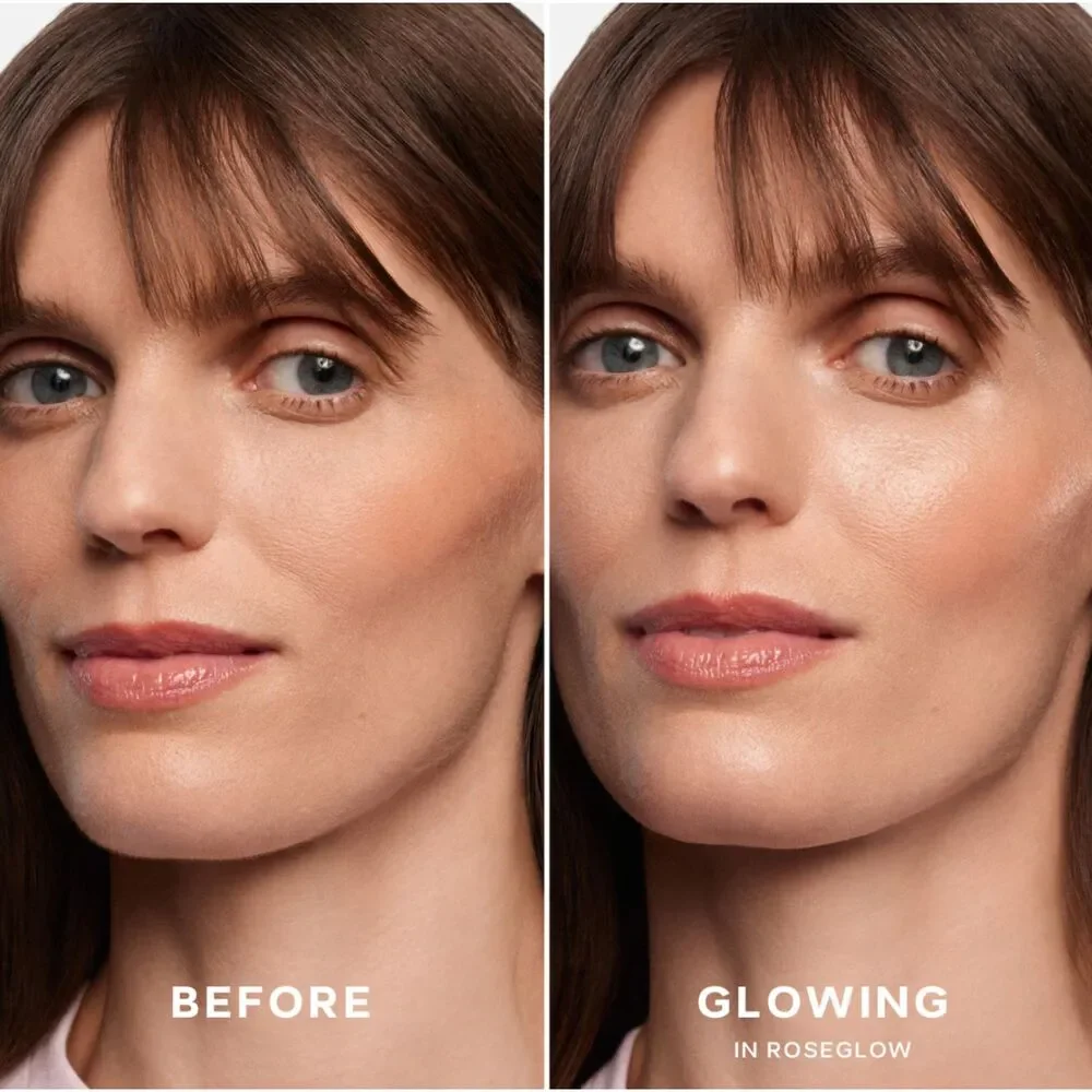 NIB Saie Glowy Super Gel Lightweight Dewy Multipurpose Illuminator in Roseglow